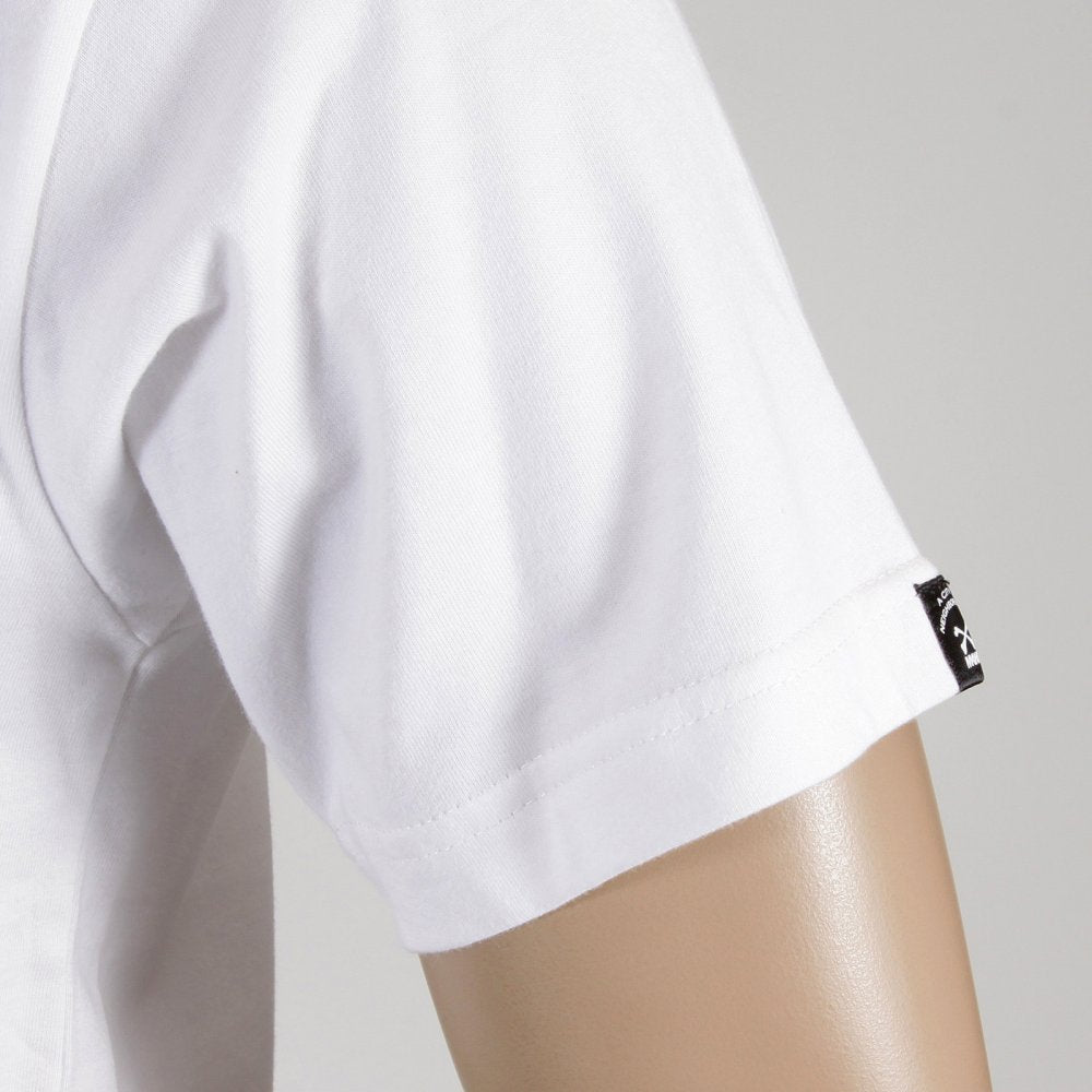White Crew Neck Short Sleeve Regular Fit T-shirt for Men