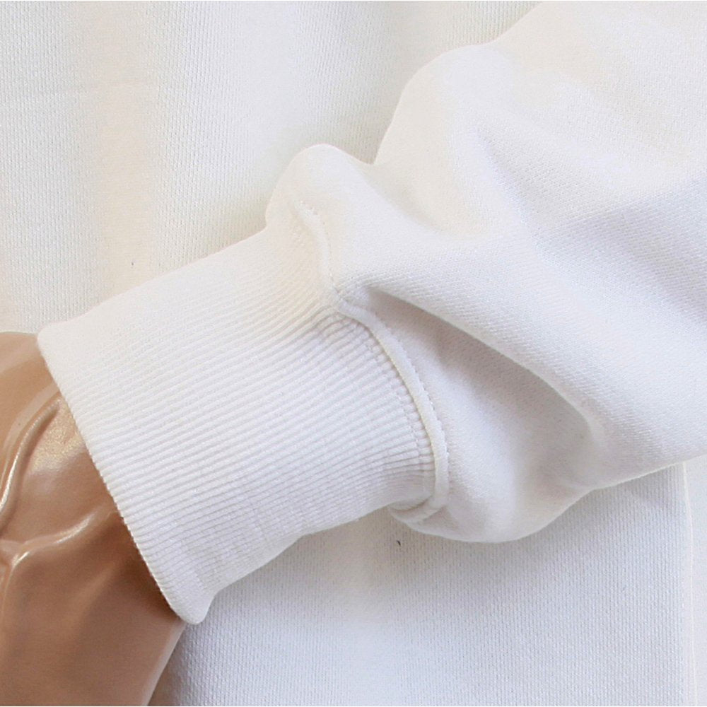 Buy White Crew Neck Large Fitting Sweatshirt for Men