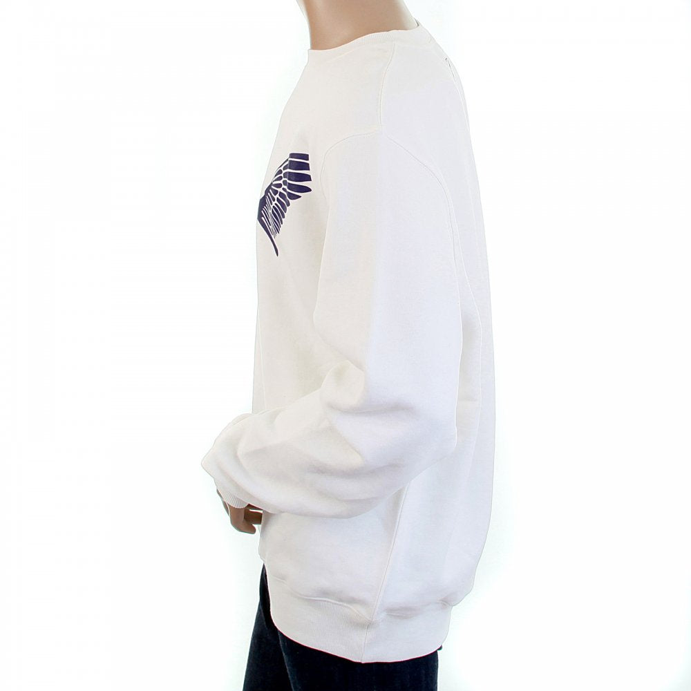 Buy White Crew Neck Large Fitting Sweatshirt for Men