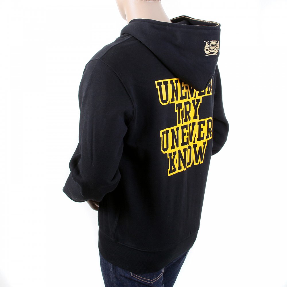 Mens Marl Grey Large Fitting Zipped Front Hooded Sweatshirt