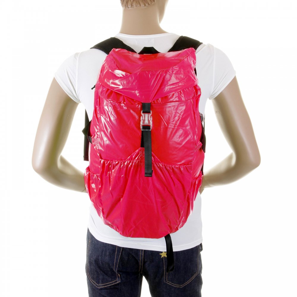 Unisex Pink Lightweight Nylon Backpack
