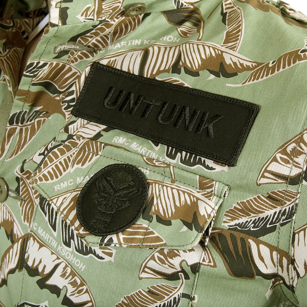 Camo Green Button up Regular Fit Hooded Cotton Field Jacket