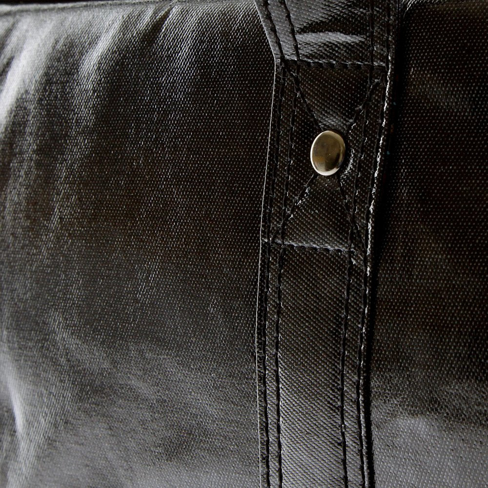 Unisex Coated Denim with Laminated Tartan Lining Hand Held Office Bag