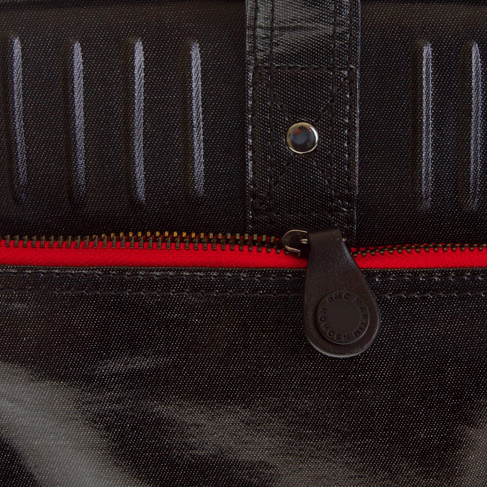 Unisex Coated Denim with Laminated Tartan Lining Hand Carry Office Bag