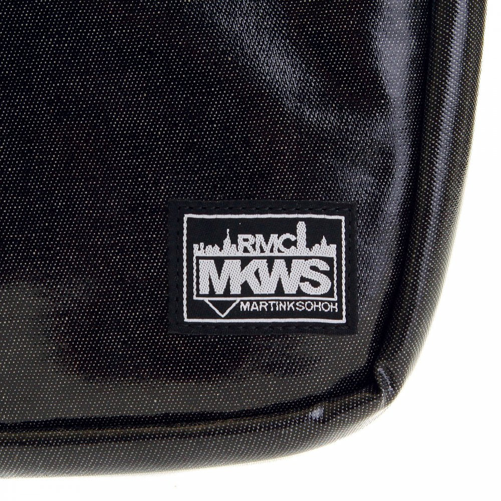 Unisex Coated Denim with Laminated Tartan Lining Hand Carry Office Bag