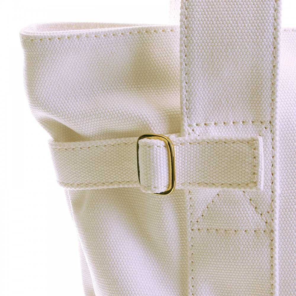Versatile Unisex White Canvas Hand Carry Bag
