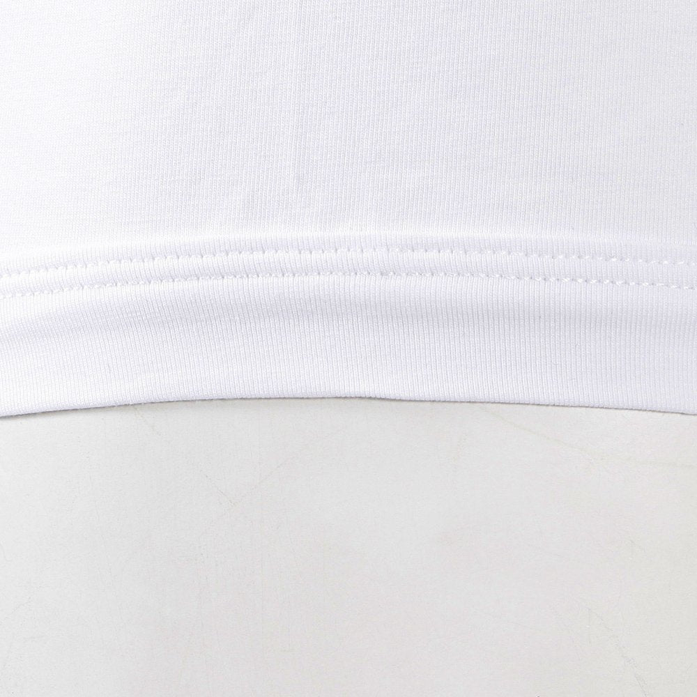 Mens White Stretch Cotton Trunks with Tsunami Waves Design