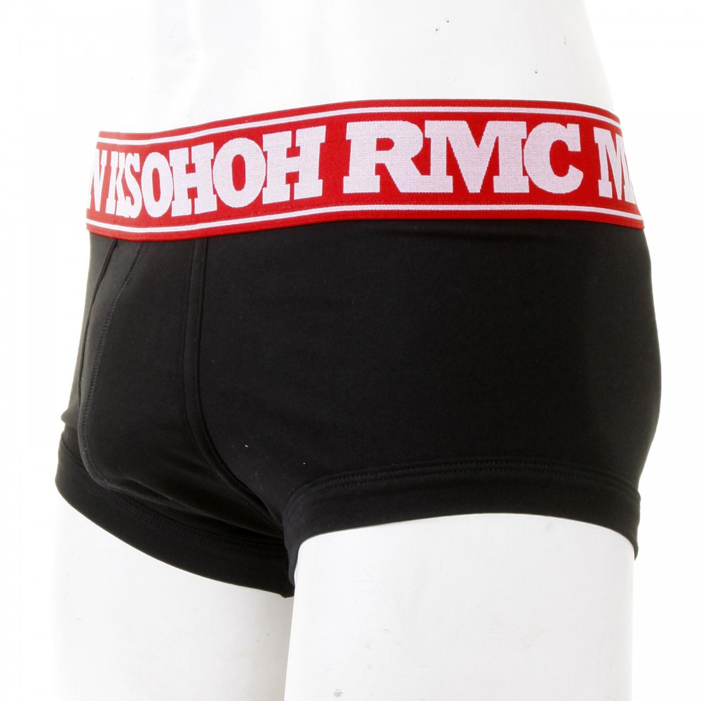 Mens Black Stretch Cotton Trunks