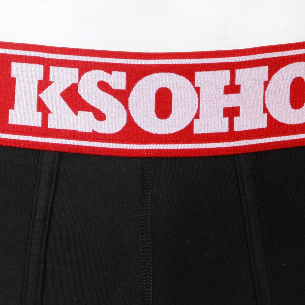 Mens Black Stretch Cotton Trunks