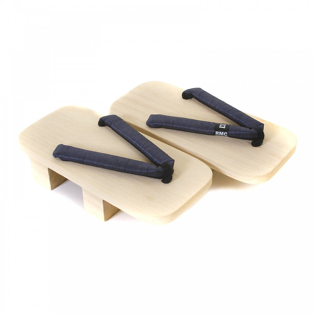 Unisex Traditional Geta Wooden Sandal with Navy Strap