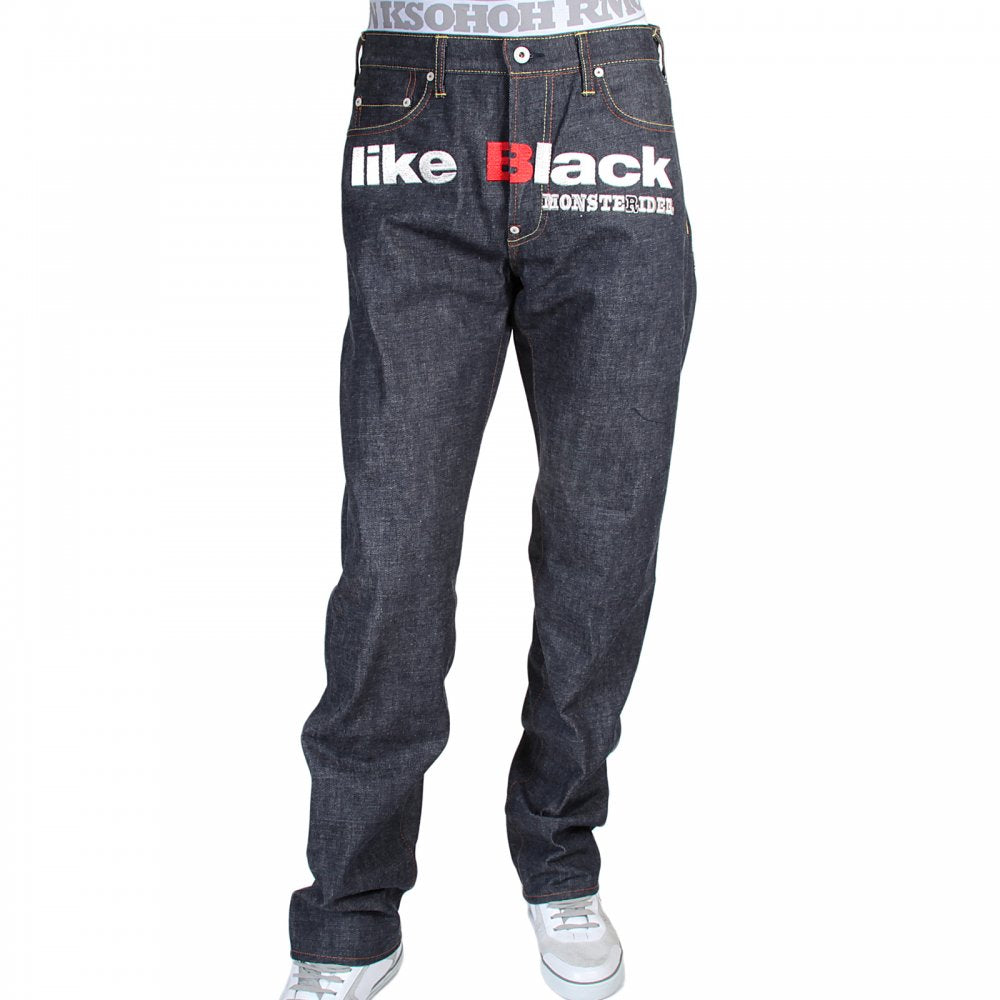 Mens Super Exclusive Design Indigo Raw Denim Cotton Jean