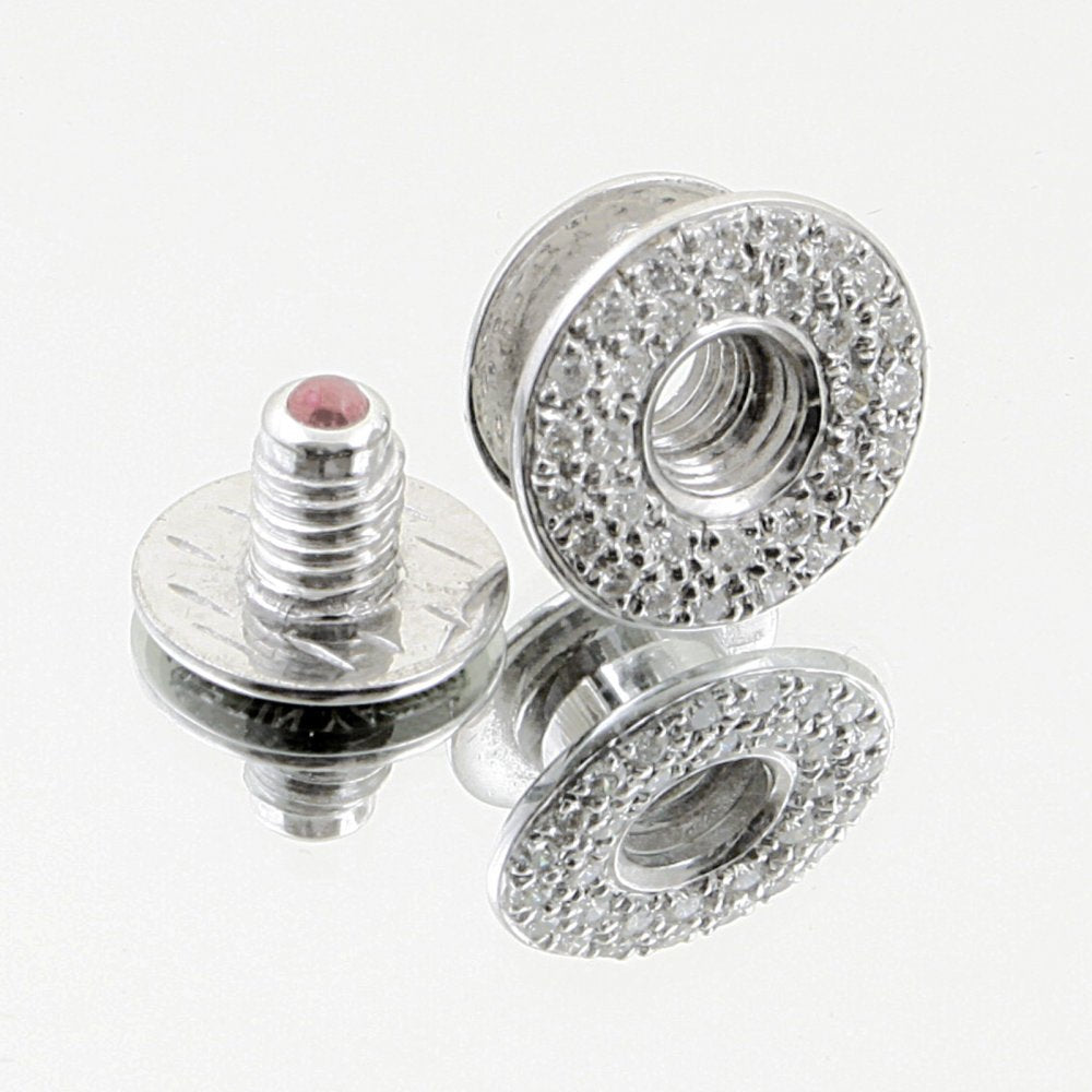 Custom Made Diamond and Ruby 5 Button Set