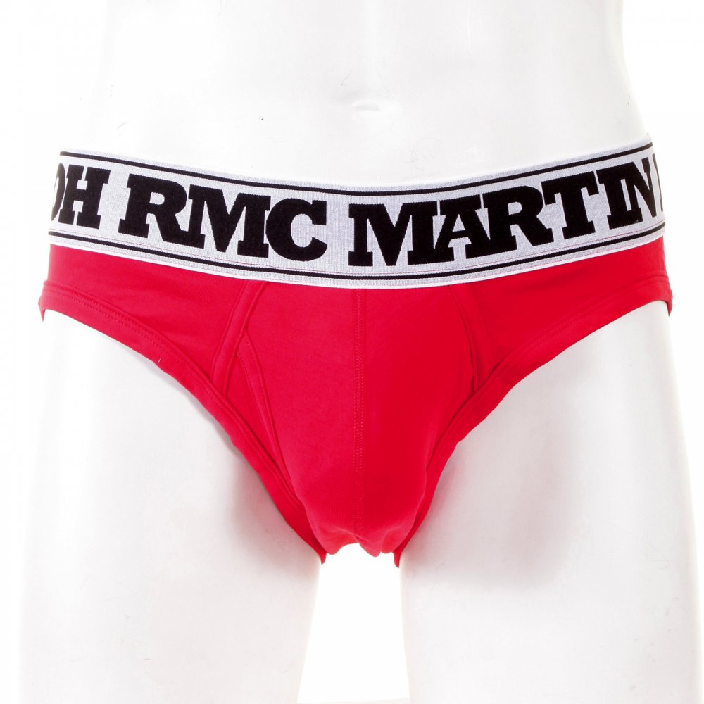 Mens Red Stretch Cotton Briefs in a Presentation Box