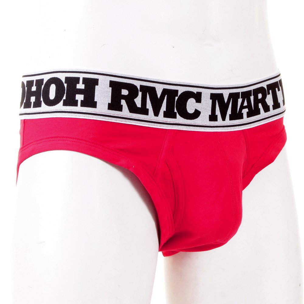 Mens Red Stretch Cotton Briefs in a Presentation Box