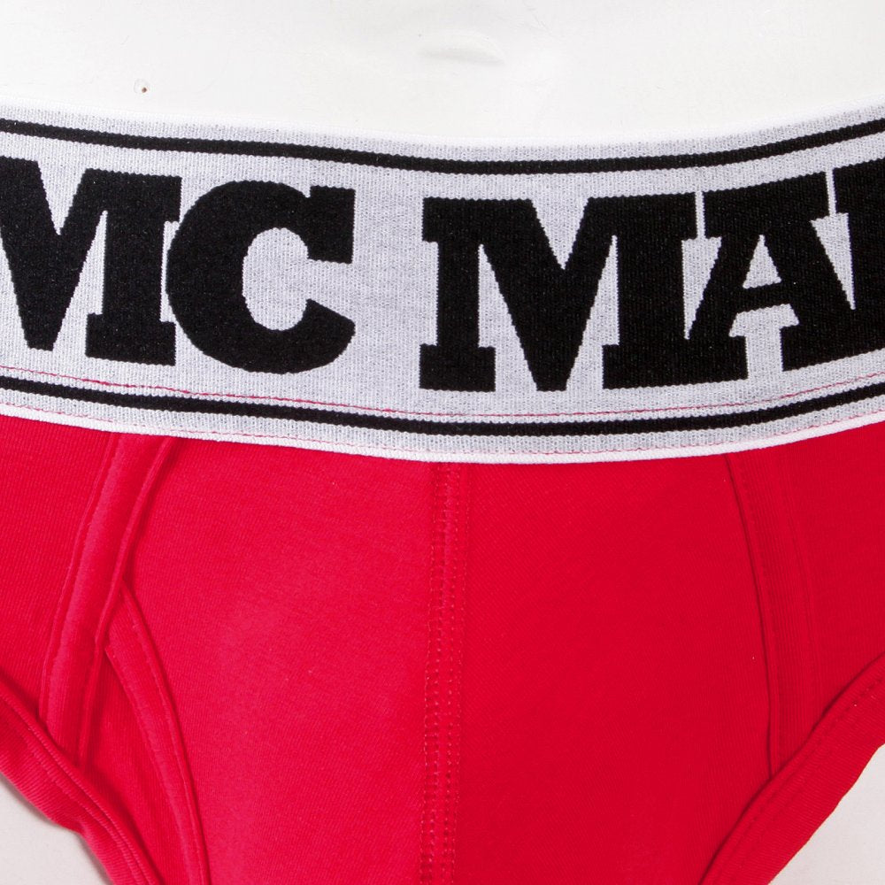Mens Red Stretch Cotton Briefs in a Presentation Box