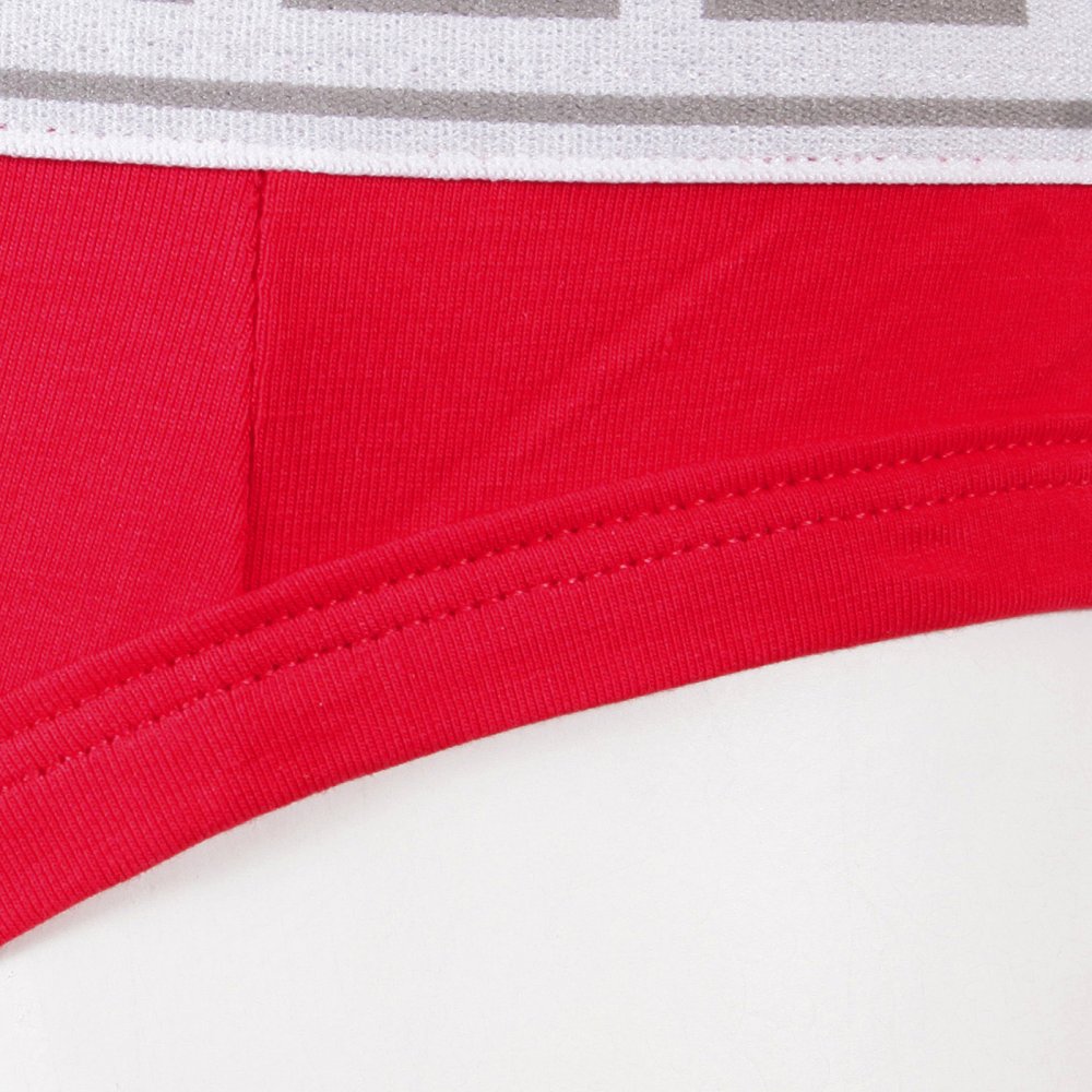 Mens Stretch Cotton Briefs in Red