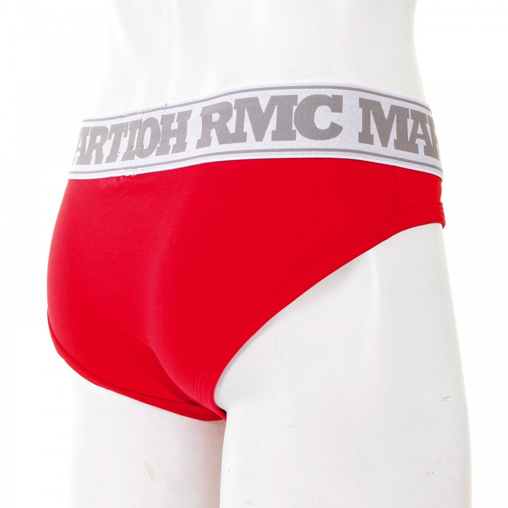 Mens Stretch Cotton Briefs in Red