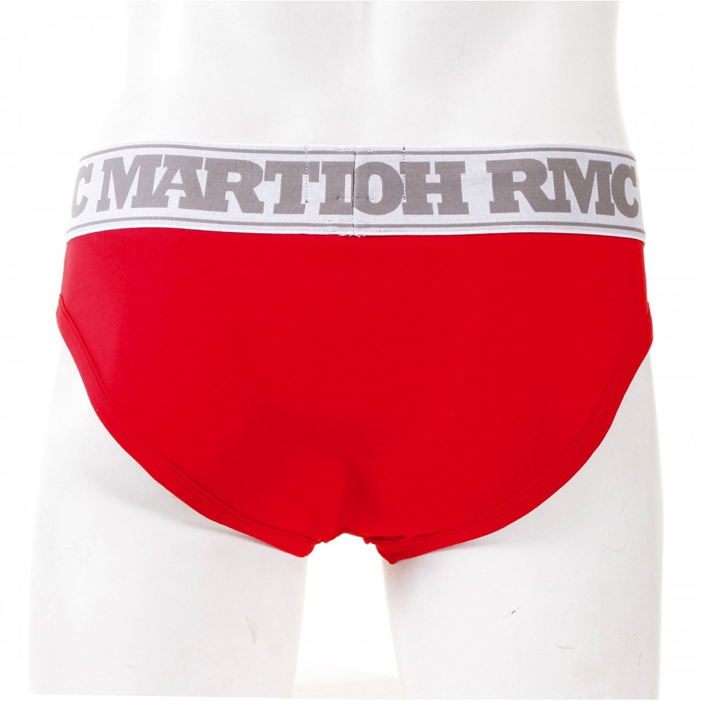 Mens Stretch Cotton Briefs in Red