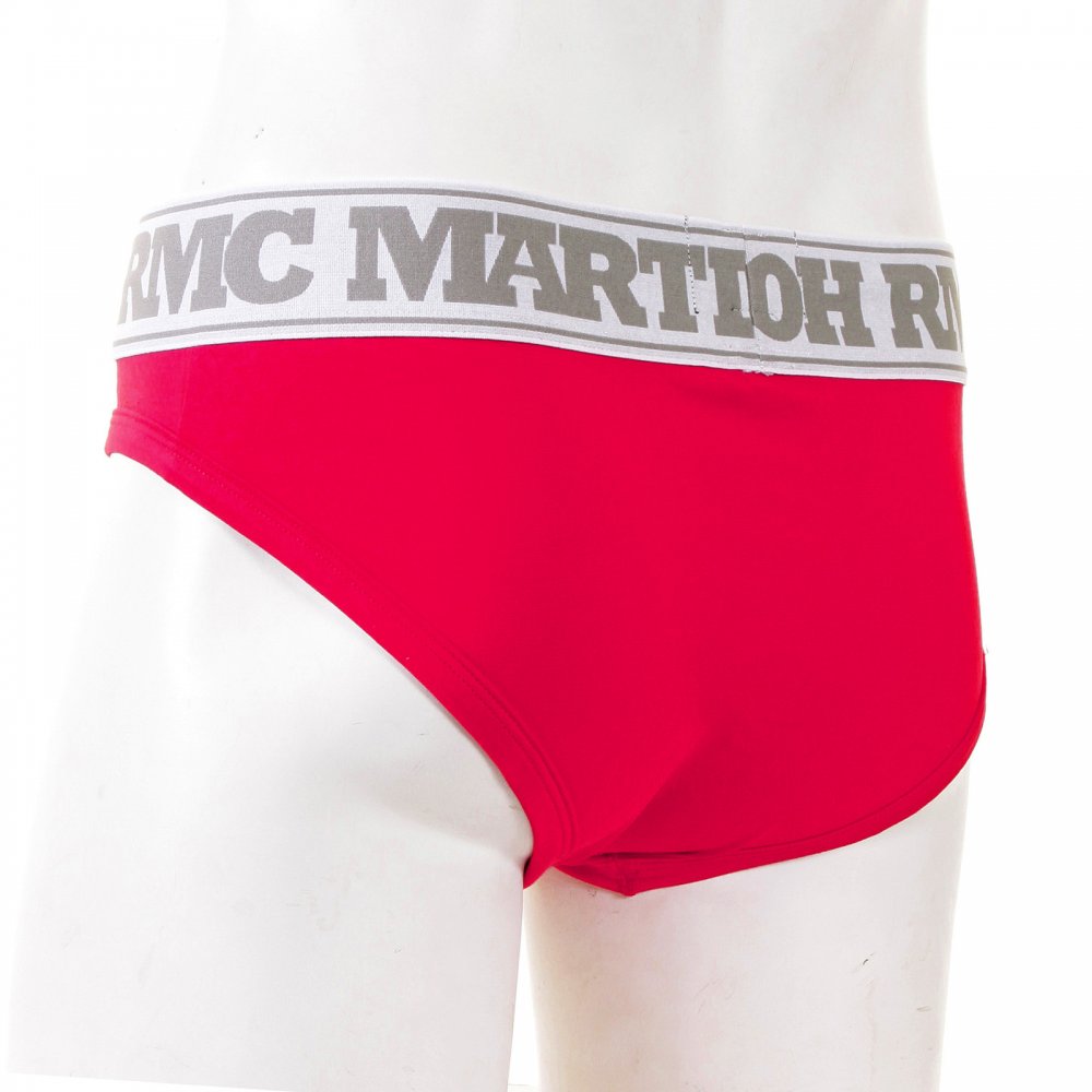 Mens Stretch Cotton Briefs in Red