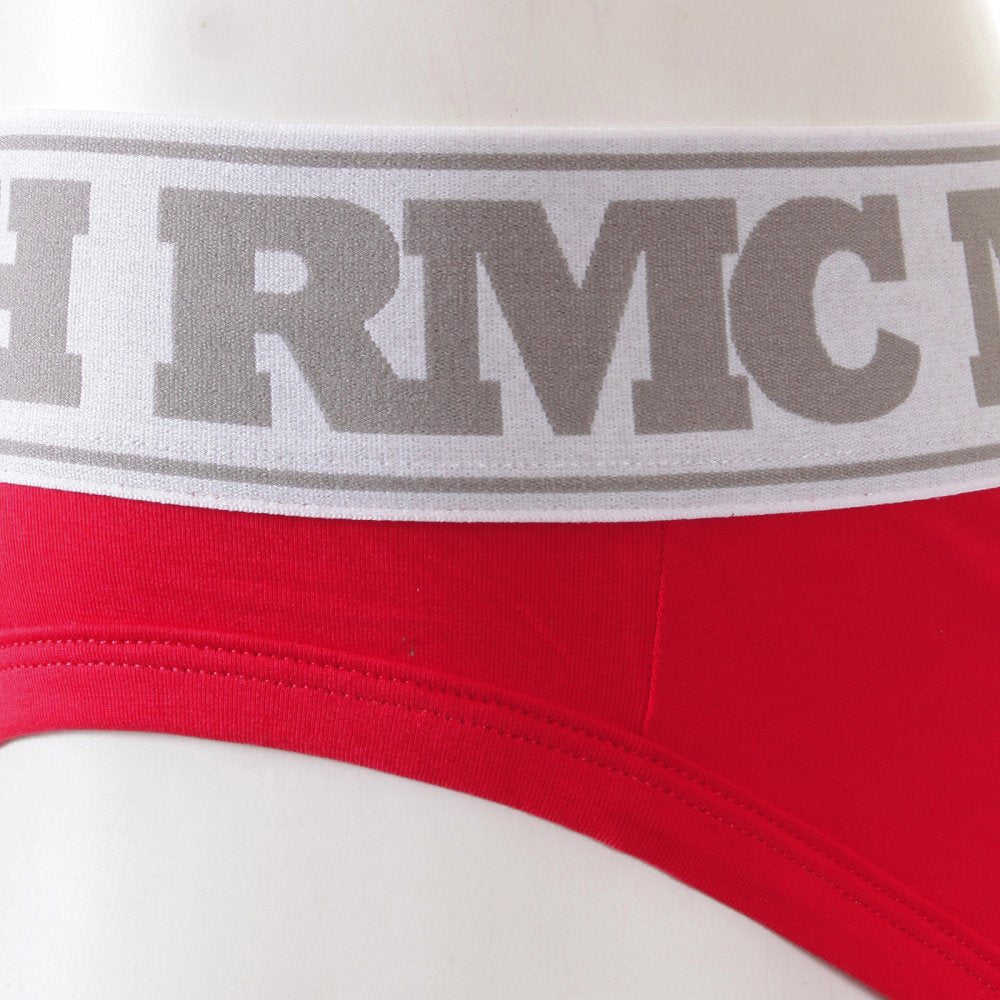 Mens Stretch Cotton Briefs in Red
