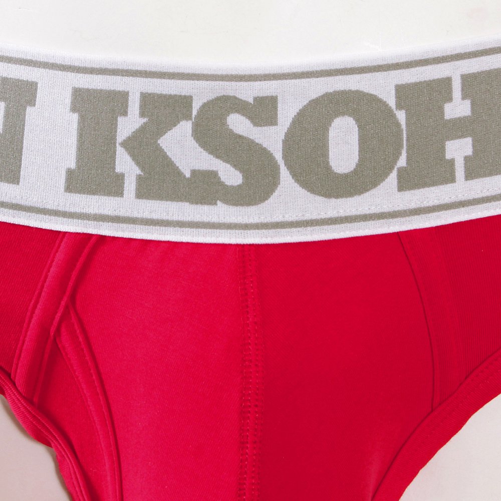 Mens Stretch Cotton Briefs in Red