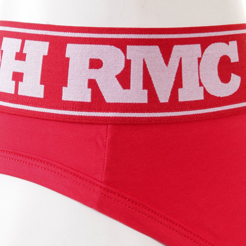 Red Stretch Cotton Briefs for Men