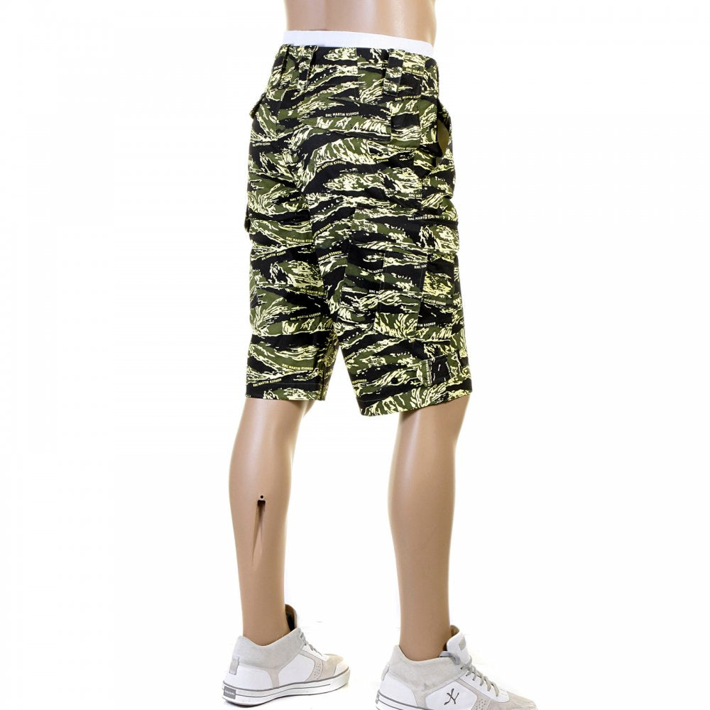 Genuine Mens Super Exclusive Design Green Camo Pattern Shorts