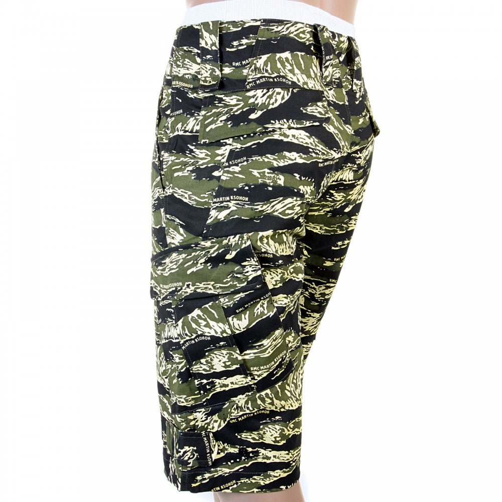 Genuine Mens Super Exclusive Design Green Camo Pattern Shorts