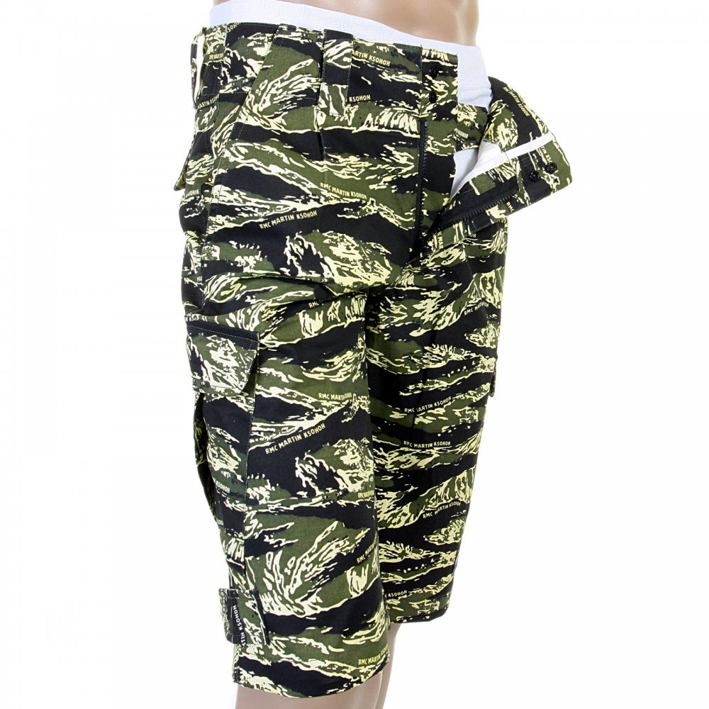 Genuine Mens Super Exclusive Design Green Camo Pattern Shorts