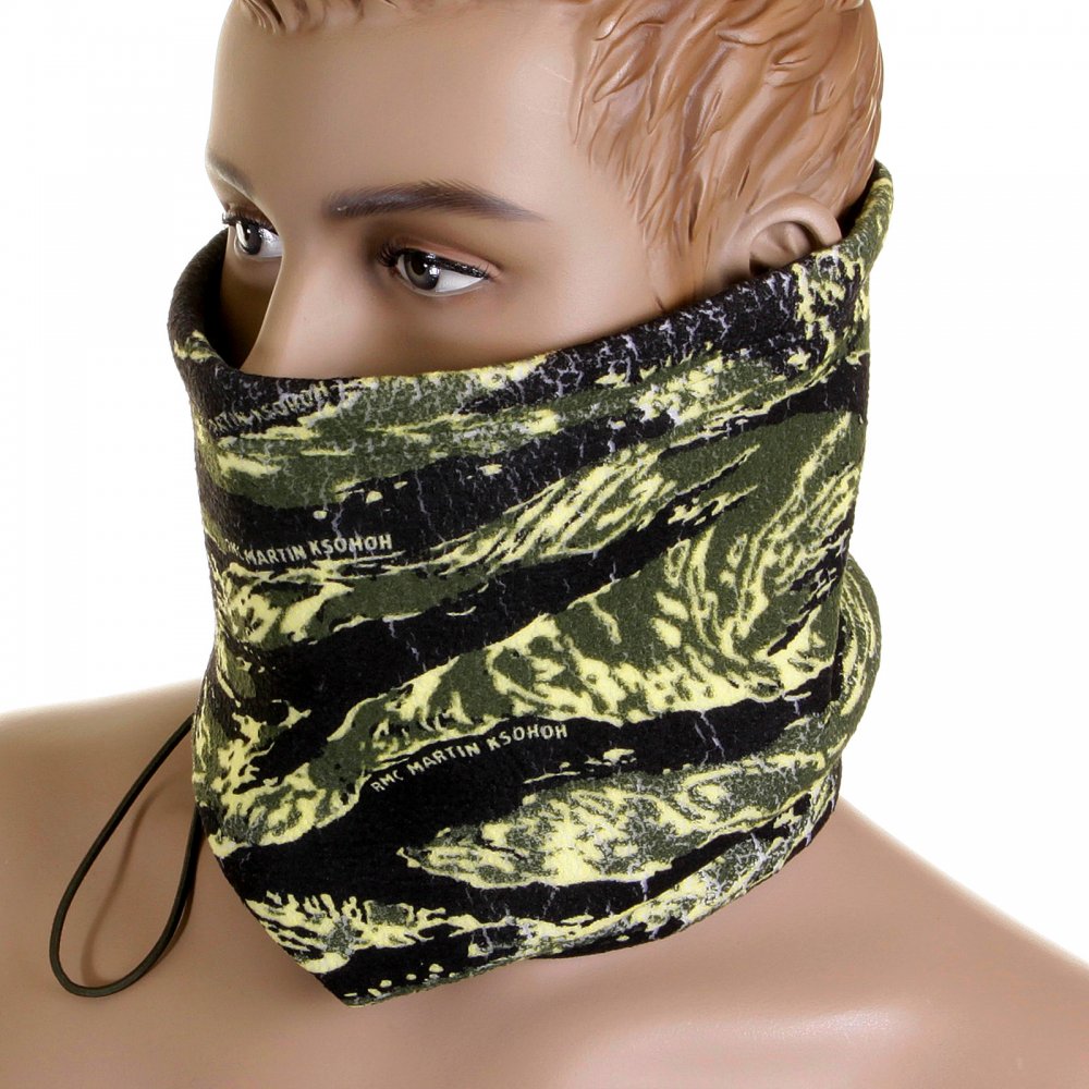 Mens Tiger Camo Neck Warmer Snood
