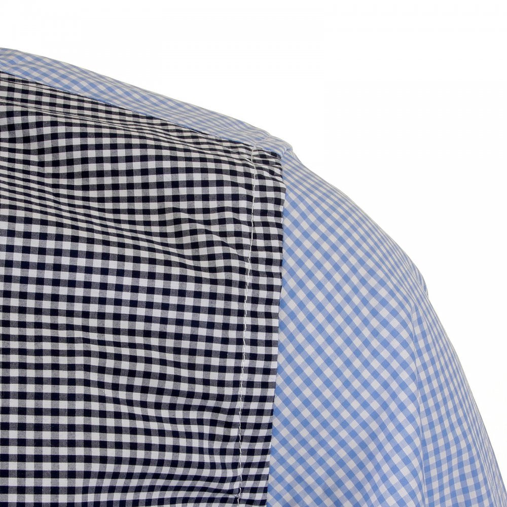 Black and Blue Button Down Collar Long Sleeve Regular Fit Shirt