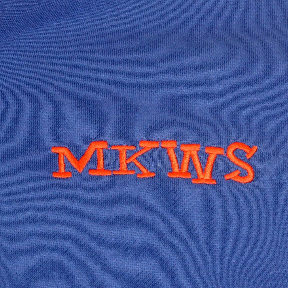 Royal Blue Hooded Zipped Regular Fit Sweatshirt