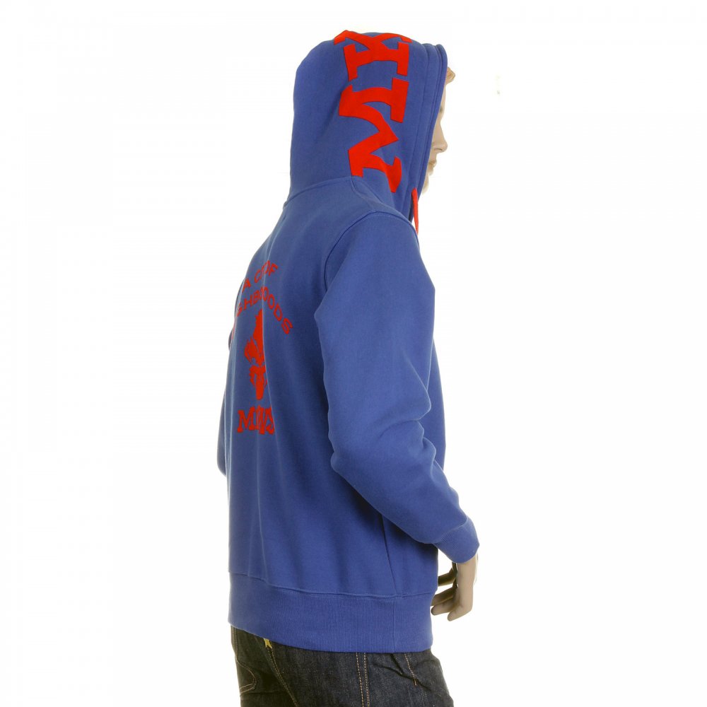 Mens Blue Empire Hooded Zipped Regular Fit Sweatshirt