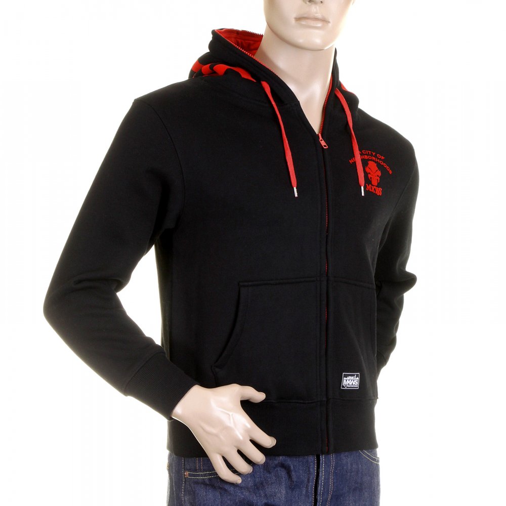 Black Empire Hooded Zipped Regular Fit Sweatshirt