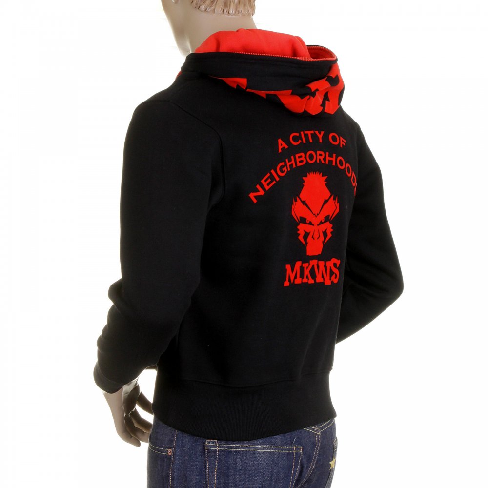 Black Empire Hooded Zipped Regular Fit Sweatshirt