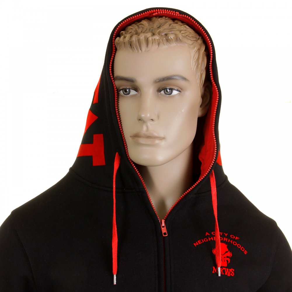 Black Empire Hooded Zipped Regular Fit Sweatshirt