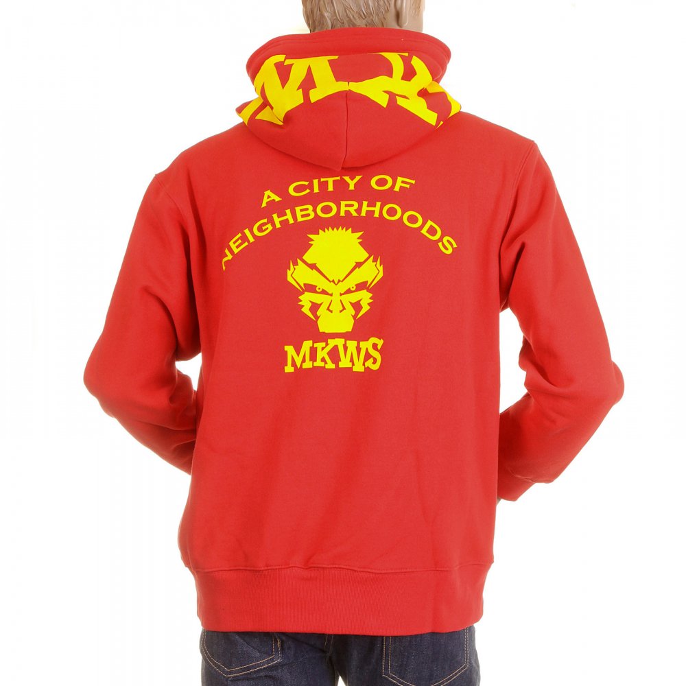 Red Empire Hooded Zipped Regular Fit Sweatshirt