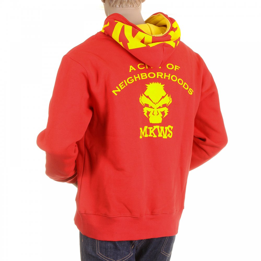 Red Empire Hooded Zipped Regular Fit Sweatshirt