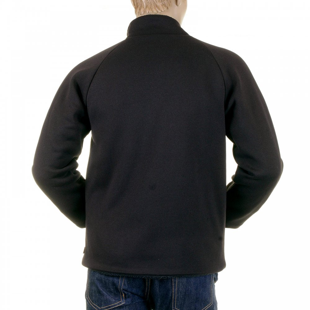 Mens Black Button up Regular Fit Jacket with fleece line