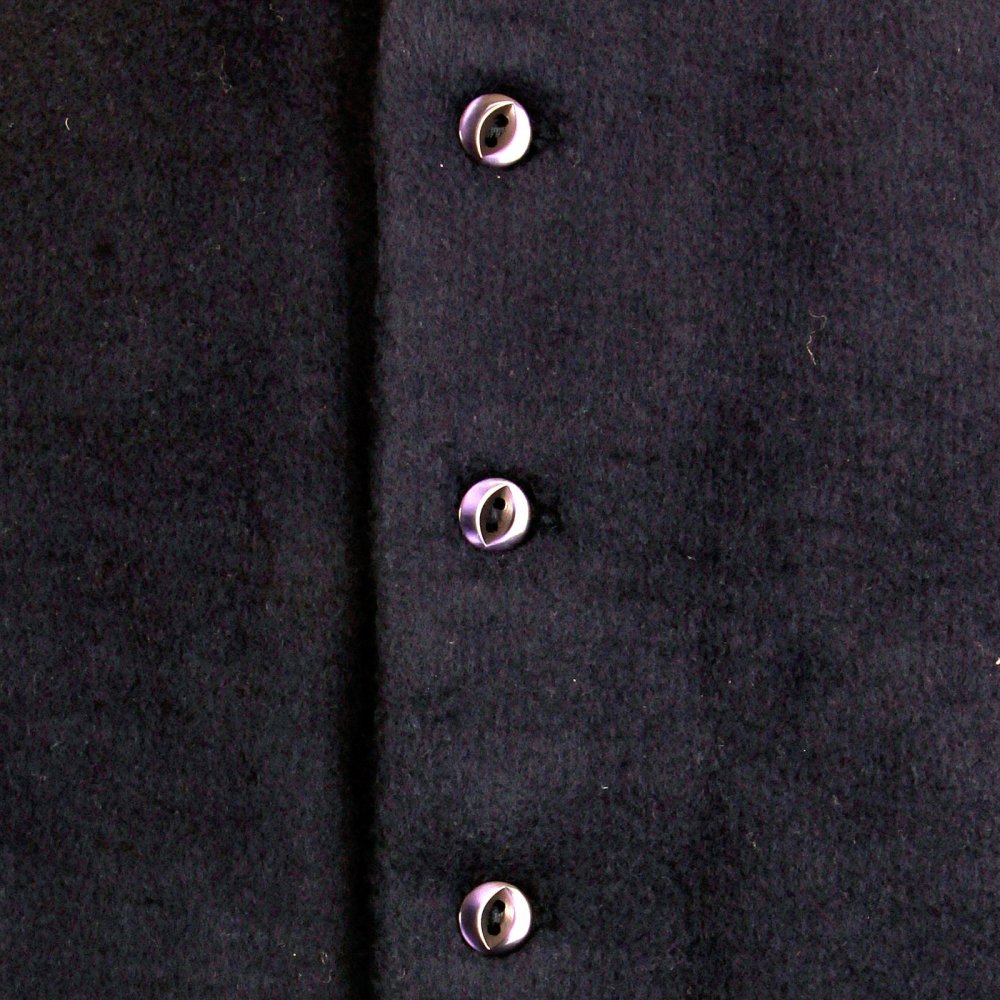 Mens Navy Plush Fleece Sleeveless Regular Fit Jacket Gilet