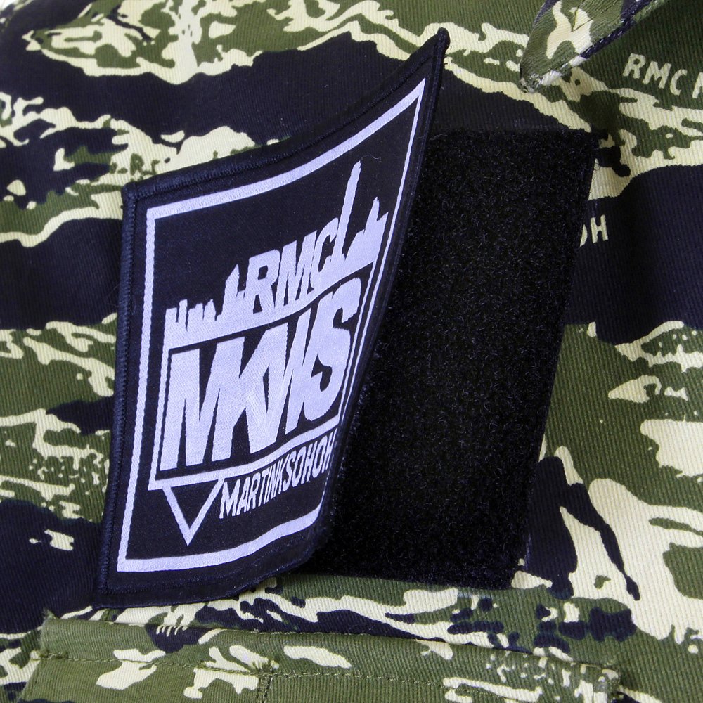 Mens Tiger Camo Green Zip Up Regular Fit Field Jacket