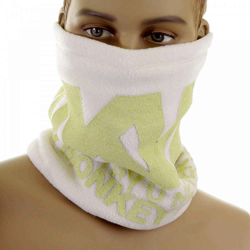 Mens Off White Fleece Neck Warmer Snood