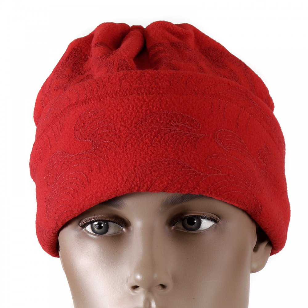 Red Fleece Neck Warmer Snood For Men