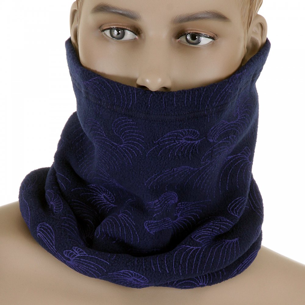 Navy Fleece Neck Warmer Snood