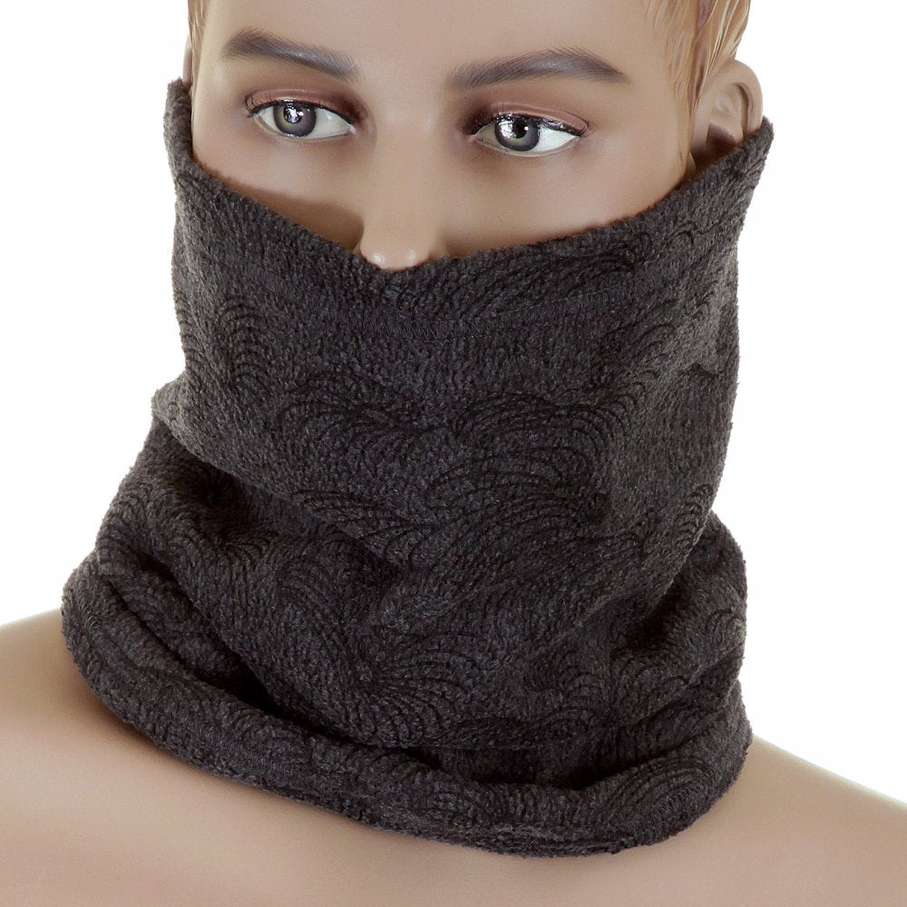 Charcoal Grey Fleece Neck Warmer Snood