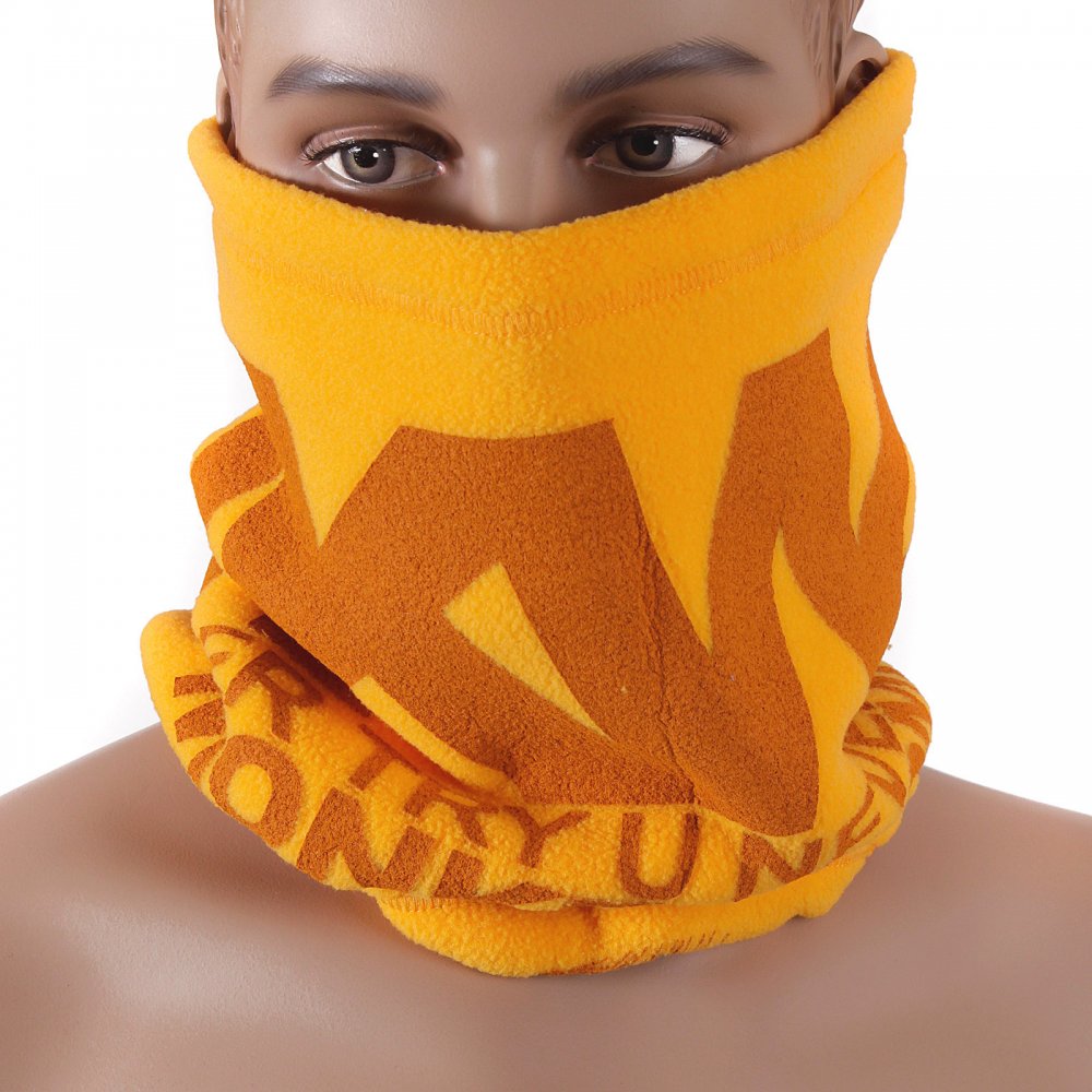 Yellow Fleece Neck Warmer Snood
