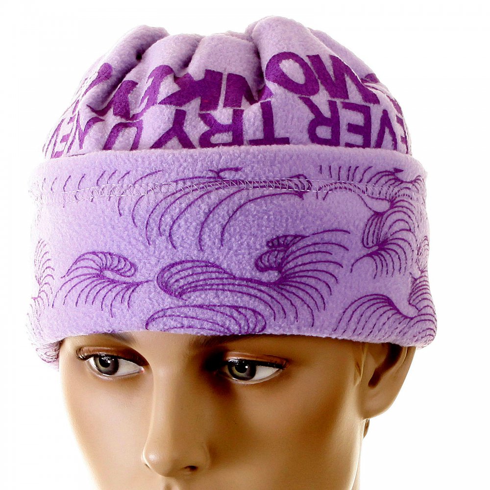 Light Purple Neck Warmer Reversible Snood for Men