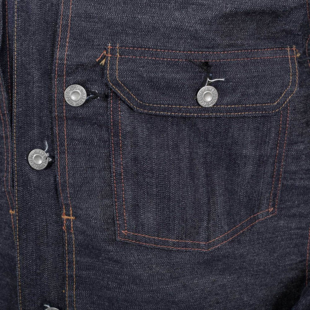 Raw Denim Vintage Cut Larger Fit Fiction Romance 1930s Work Jacket SC12240N