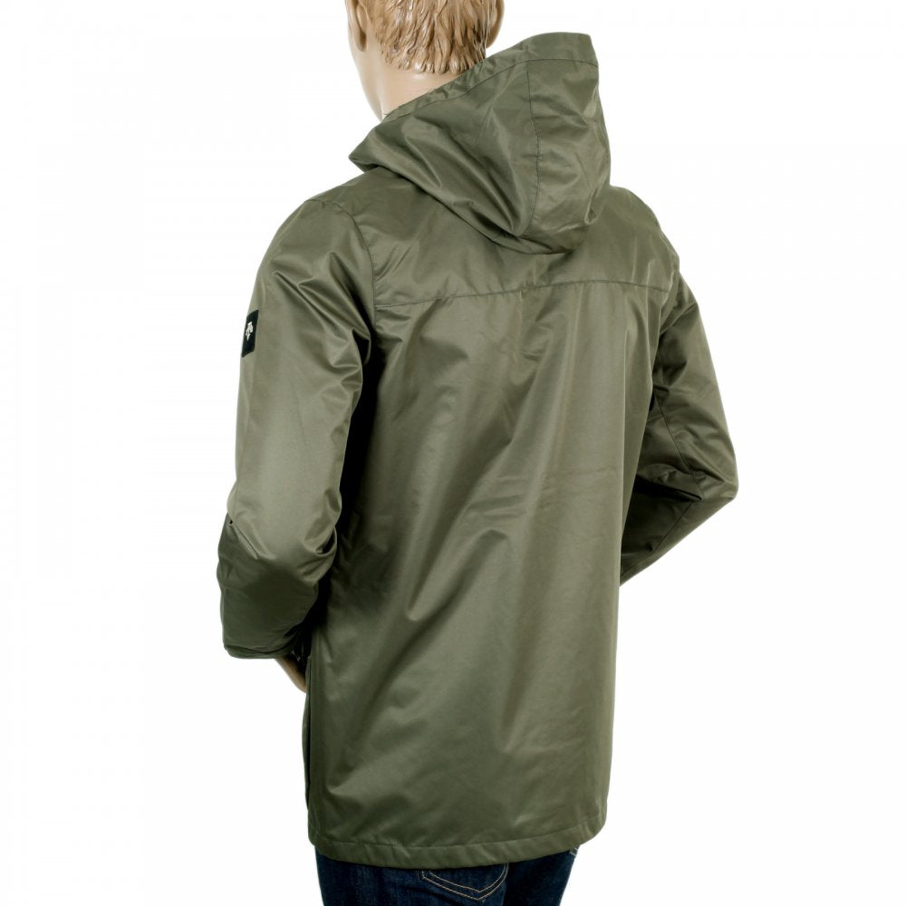 Mens Regular Fit Green Storm Parka Jacket