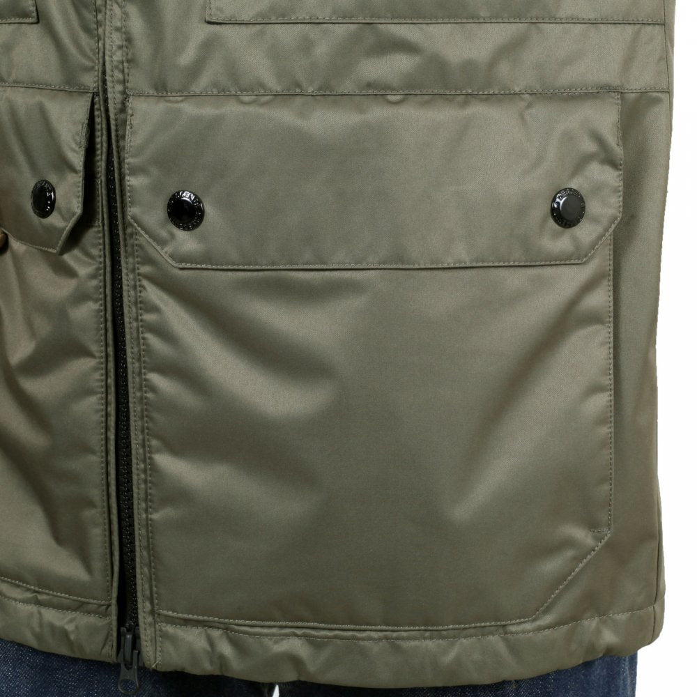 Mens Regular Fit Green Storm Parka Jacket